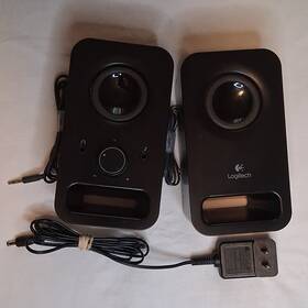 Logitech Y07ff-050-0800u 2.0 Channel Wired Speaker System Black 3.5mm Headphone Jack