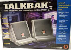 Lucent 048898627114 Vintage Talkbak 3 Stereo Speakers With Advanced Full-duplex Capability 1997