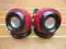 M0520 Lenovo Portable Compact Red Computer Speaker Speakers W Cords Cables