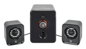 Manhattan 766623167345 Bluetooth Usb Powered 2.1 Stereo Speaker System - With Subwoofer And 2 Small