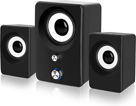Marboo Computer Speakers With Subwoofer 2.1 Pc For Desktop Laptop Monit