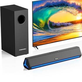 2.1ch Metec Electronics Co. Limited S26cs Sound Bar For Smart Tv With Subwoofer Speakers Small Soundbar Black