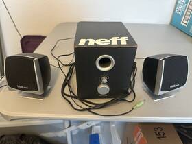 Mli-991 Midiland 2.1 Wired Speaker System Black Silver Volume Bass Control
