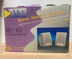 Mli-65 Mli 65 Computer Multimedia Speaker Set Hi-fi Sound Monitor