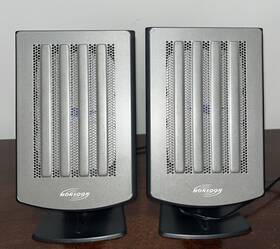 Planarmedia7 Monsoon Planar Media 7 Flat Panel Metal Grill Multimedia Speakers Set Of 2 Rare