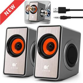 Newproduct 711523462175 Pc Computer Speakers With Usb Powered Laptop Powerful Bass Treble For Desktop
