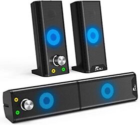 Njsj 2 In 1 Computer Speakers Individual Pc Gaming Stereo Makeshift Des