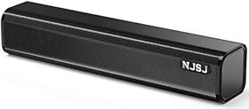 Njsj Computer Soundbar Speakers Usb Wired 3.5 Mm Aux-in Stereo Pc Speakers Small