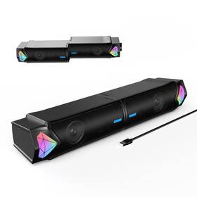 Nootry 761426794606 Computer Speakers Bluetooth Sound Bar Dual Hifi Stereo And Gradient