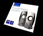 Ns-pcs219 Insignia Genuine Used Powered Stereo Speakers Black 600603229244