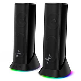 Nylavee 602835954185 Computer Speakers Hi-fi Stereo Sound Pc With 9 Led Lighting Modes