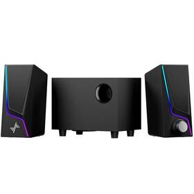 Nylavee 767461926491 Computer Speakers With Subwoofer 2.1 Hi-fi Pc System 6 Light Inch