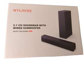 Sk070 Nylavee Famous Sound Bar And Subwoofer 100 Watts Bluetooth For Tv/pc/projector W Remote