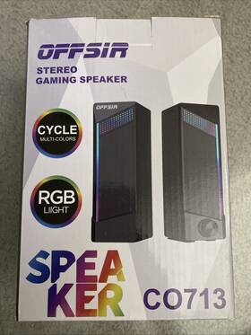 Co713 Offsir Stereo Gaming Computer Speaker Rgb Light Multicolor Cycle