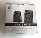 Ona18ho009 Onn Black Pc Stereo Speakers Integrated Volume Control