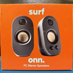 2009a Onn Surf Pc Stereo Speakers With 3.5mm Aux Input For Pc/laptop Read Description