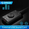 Sc2-bk Orico Usb External Sound Card Microphone Earphone With Output Volume