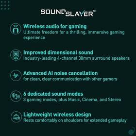 Panasonic 885170416031 Soundslayer Wireless Wearable Speaker System Sc-gnw10 - Black