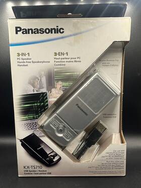 Kx-ts710 Panasonic Pansonic 3-in-1 Pc Usb Speaker/handset Gray
