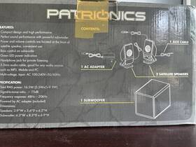 Patrionics Rpx8665411223548si Patronics Desktop Computer Speakers
