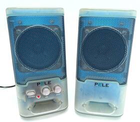 9821 Pele Vintage Apolla Imac G3 Line Speakers Model# Y2k Blueberry / Bondi Blue