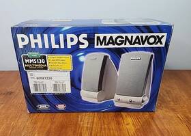 Mms130 Philips Magnavox Multimedia Speaker System Computer Speakers New In Box