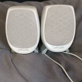 Polk Audio 125656320131907 F 2.0 Channel Wired Computer Speakers Gray 3.5mm Jack