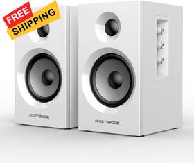 Bt16-w Probox Bt16 Active Bookshelf Speakers 3.5 Inch Woofer With 1 Tweeter 60w White