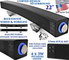 Pts6001 Branded Curved Wireless Computer Speaker Bluetooth Surround Aux 758762134555