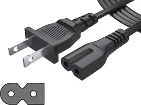 Pwr Poli-2pr-6ft Ob Fa Long 6ft 2 Prong Polarized Power Cord For Bose-companion 3 5 Multimedia 10