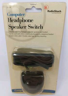 Radioshack 040293161026 Computer Headphone Speaker Switch Radio Shack New Old Stock