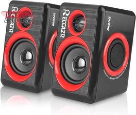 Reccazr 313109331334 Computer Speakers 2.0 Ch Pc With Surround Sound Usb Wired Laptop Spea