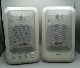 3300p Regal Electronics Vintage Computer Speakers - Untested