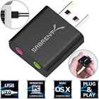 Sabrent Aluminum Usb External Stereo Sound Adapter For Windows And Mac Plug 819921012036