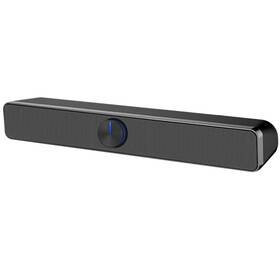 V-193-jc-tw Sada Usb/ 3.5mm Jack Wired Computer Speaker Soundbar Black 14 Inch