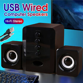 Sada Wired Speaker Bar Stereo Speaker Music Player Bass Surround Sound Box S3u8