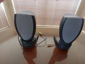 Hx206 Samsung 2.0 Channel Wired Computer Speakers Black 3.5mm Audio Jack
