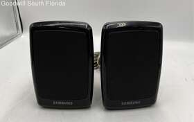 Ps-rz320 Samsung Lot Of 2 Black Rear Left And Right Computer Speakers Not Tested