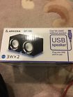 Sara-sp106 Arvicka Blue Led Usb Wired Laptop Speakers Channel Small New
