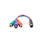Sdin-3rca Mini Din To Rgb Component Adapter Converter