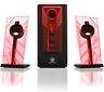 Sns-192-b00ni04s9i Gogroove Basspulse Computer Speakers With Red Led Glow Lights And
