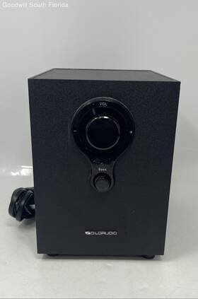Tl-m2112 Soloaudio Black Floor Subwoofer Computer Speaker System Not Tested