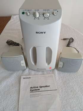 Srs-pc300d Sony Active Speaker System - Powered Subwoofer And 2 Satellites