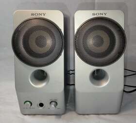 Srs-z510 Sony Vintage Rare Silver Speakers Aux Plug Tested And Ac Adapter Philippi