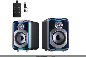 C40bk Soulion 10w Usb Bt Speakers Easy-control Pod Black