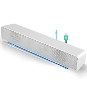 Speaker Mini Usb Pc Stereo Lightweight Wired Led Soundbar