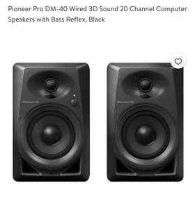 Dm-40 Speakers Pioineer Pro Wired 3d Sound 20 Channel Computer