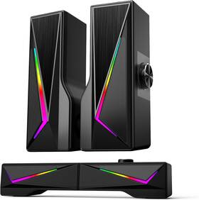 2bqjb-n167 Split X N167 Gaming Sound System Rgb 2-in-1 Soundbar Stereo Speakers Bt/usb New