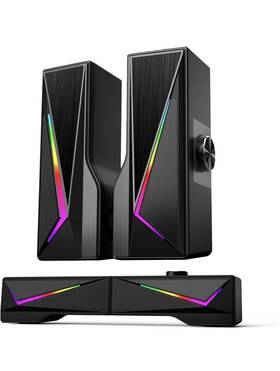 Splitx 313107618628 Computer Speakers For Desktop Bluetooth And Usb Input Powered Gaming Stereo