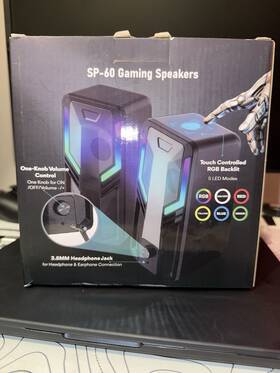 Sp-60 Sudotack Sudotak Gaming Speakers One Knob Volume Control Touch Controlled Rgb
